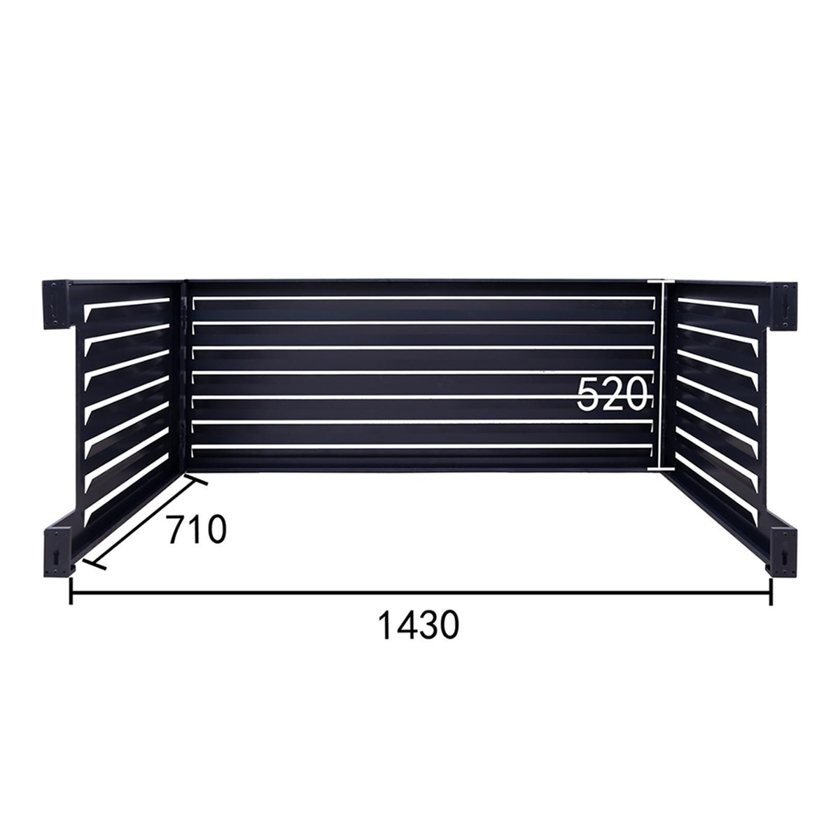 Imagen 2 de Alzamiento para carcasa aire acondicionado Qventi 150 cm - Antracita Antracita