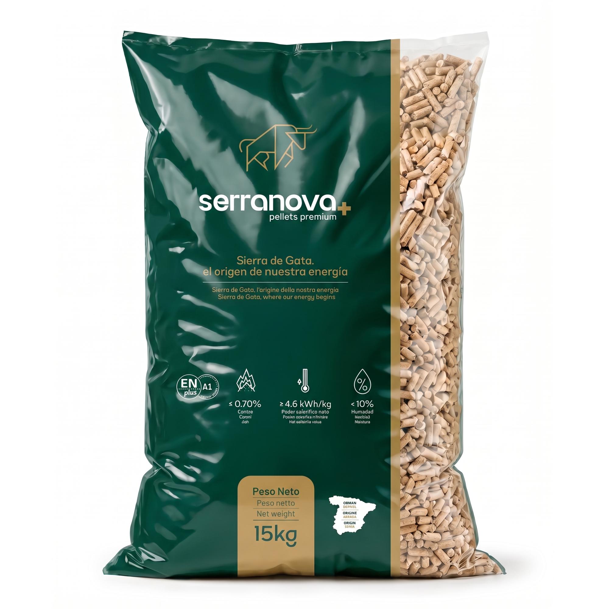 Imagen 0 de Saco de pellet Serranova 15Kg ENplus A1