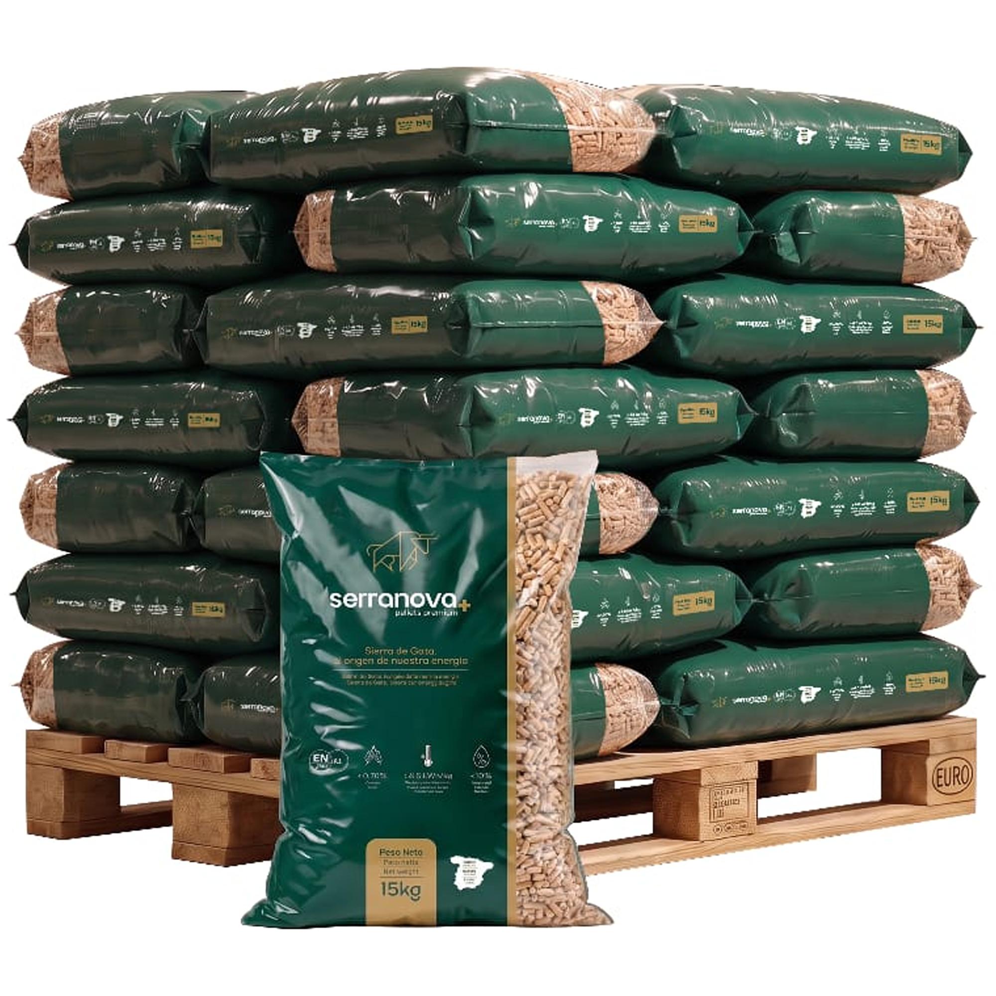 Saco de pellet Serranova 15Kg ENplus A1 7