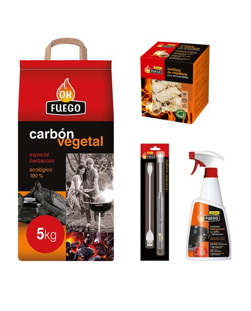 Imagen 0 de Pack Carbón & Accesorios XL - Prepara tu Barbacoa