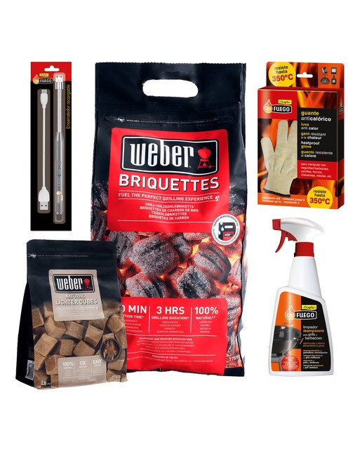 Imagen 0 de Pack Carbón & Accesorios Premium - Prepara tu Barbacoa