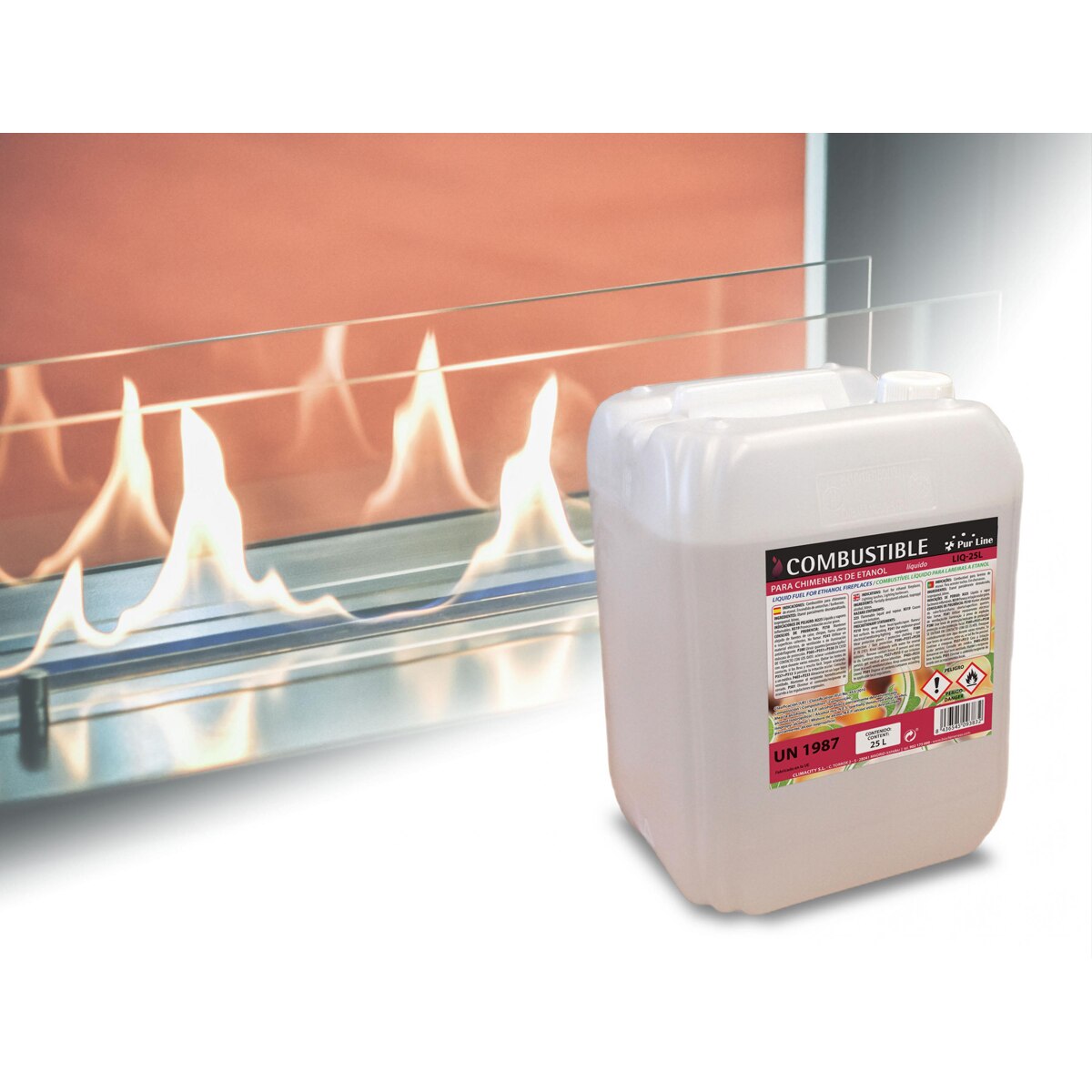 Garrafa Bioetanol Inodoro 20 l Incoloro-2