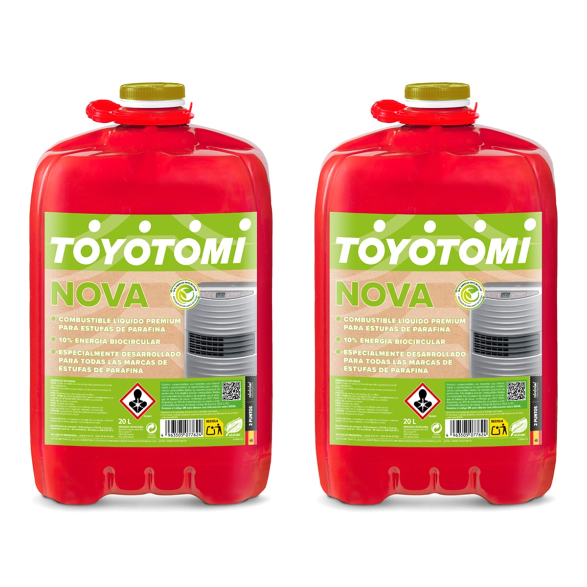Pack 2 Bidones Parafina Toyotomi Nova 20 l 1