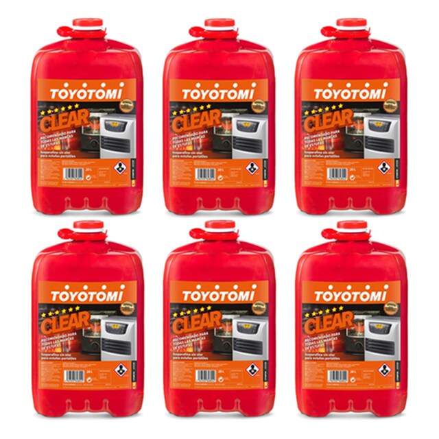 Imagen 0 de Pack 6 Bidones Parafina Toyotomi Clear 20 l