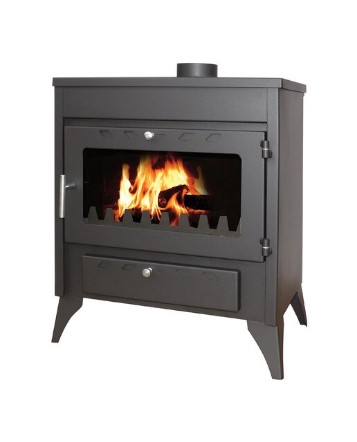 Estufa Leña Acero Capri 13 kW Antracita-1