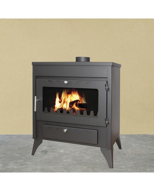 Estufa Leña Acero Capri 13 kW Antracita-2