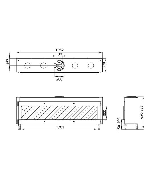 Hogar Gas Propano MG-170/30 DQ Madera-3