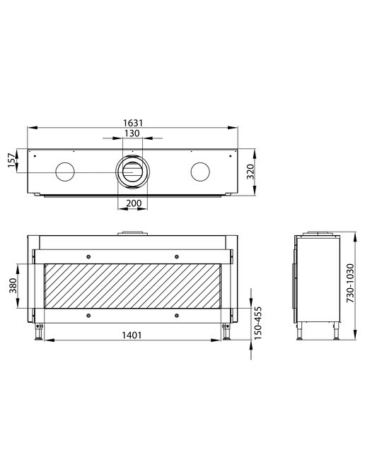 Hogar Gas Natural MG-140/38 DQ Madera-3