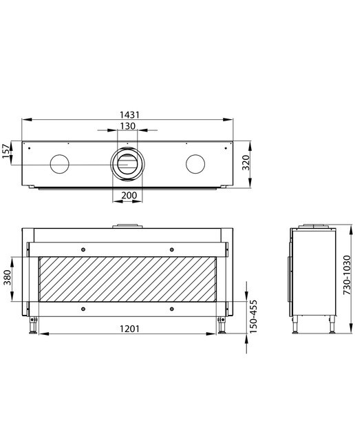 Hogar Gas Natural MG-120/38 DQ Madera-3