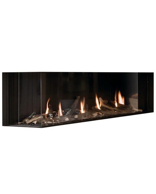 Hogar Gas Natural MG-140/38 Cristal Lateral Izquierdo Madera-1