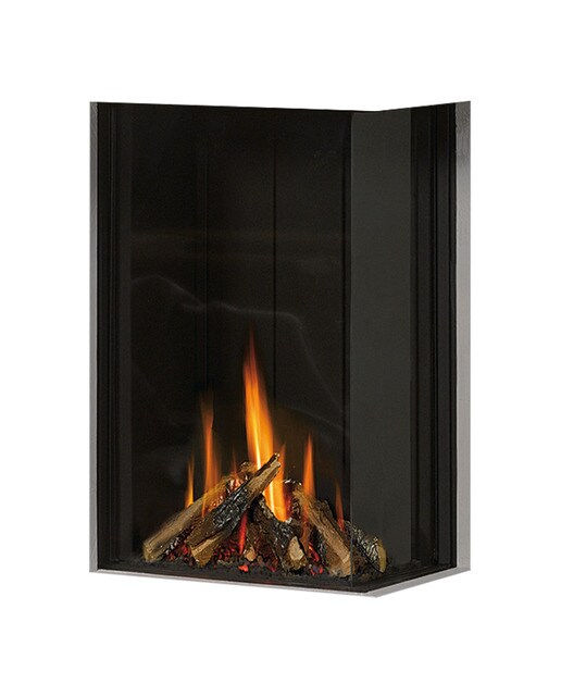 Hogar Gas Natural MG-38/63 Cristal Lateral Derecho Madera-1