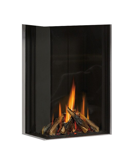 Hogar Gas Propano MG-38/63 Cristal Lateral Izquierdo Madera-1
