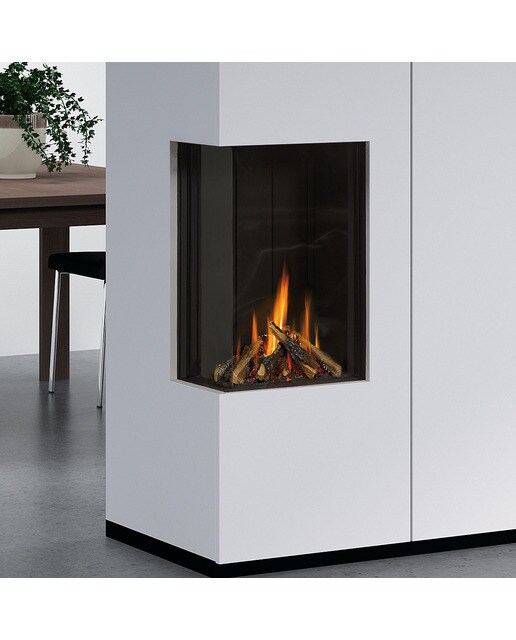 Hogar Gas Propano MG-38/63 Cristal Lateral Izquierdo Madera-2