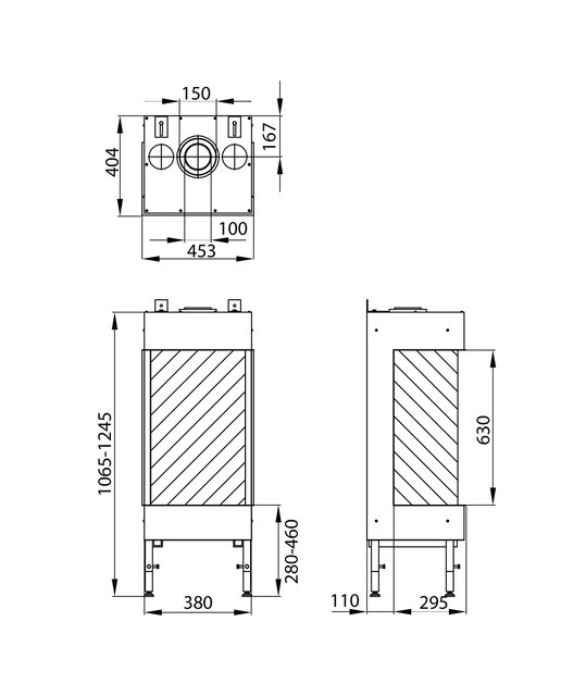 Hogar Gas Natural MG-38/63 TC 3 Caras Madera-3