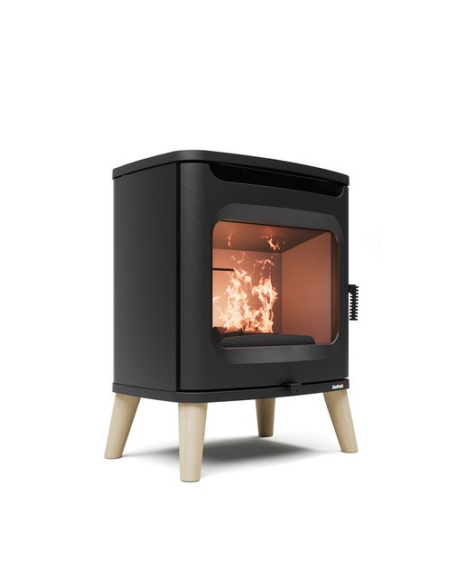 Estufa Leña Flos Wood Negro-2