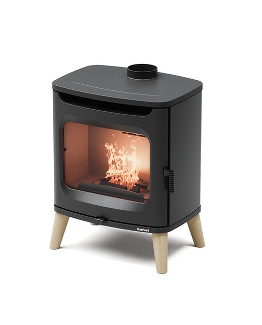 Estufa Leña Flos Wood Negro-3