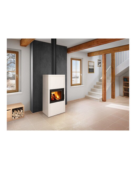 Chimenea Leña Heat F66/41 Slim Frontal Negro-5