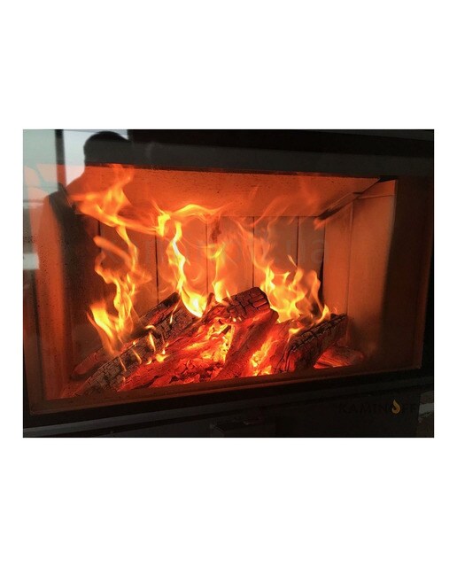 Chimenea Leña Heat F76/47 Frontal Negro-4