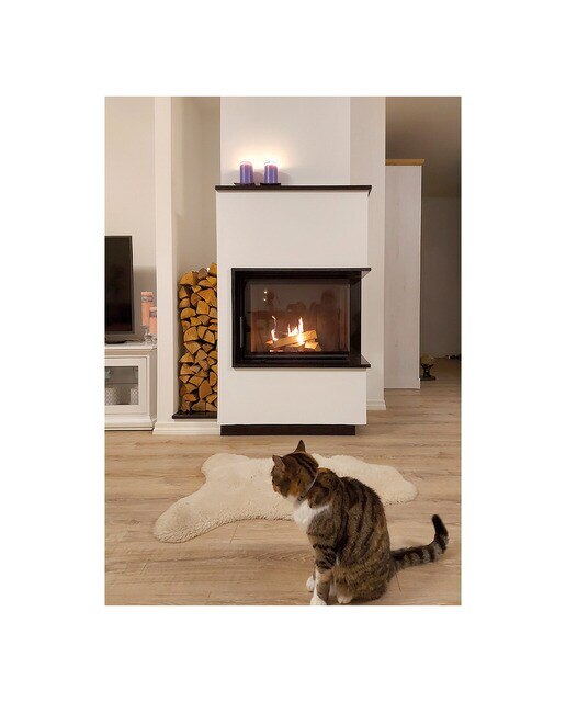 Chimenea Leña Heat F68/31 Esquinera Derecha Puerta Lateral Negro-5