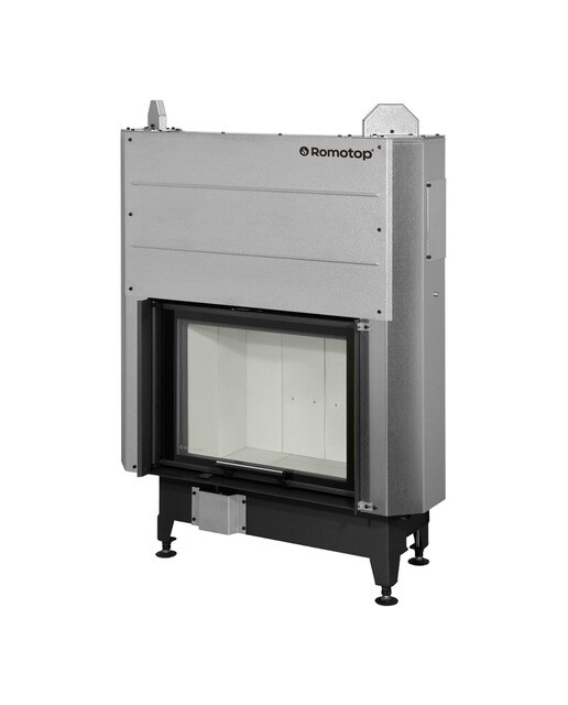 Chimenea Leña Heat FG63/47 Frontal Negro / Gris-1