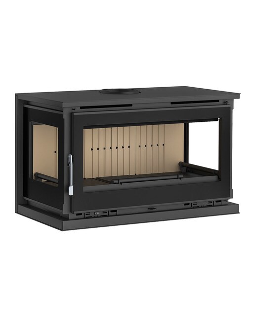 Estufa a Lenha Suspensa M-183 K Negro-1