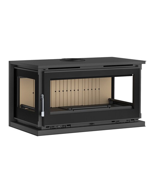 Estufa a Lenha Suspensa M-103 K Negro-1