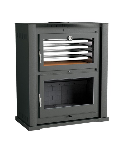 Forno a Lenha Frontal HL-200 F Negro-1