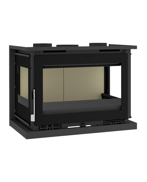 Insertable de Leña 3 Caras IT-173 K Negro-1