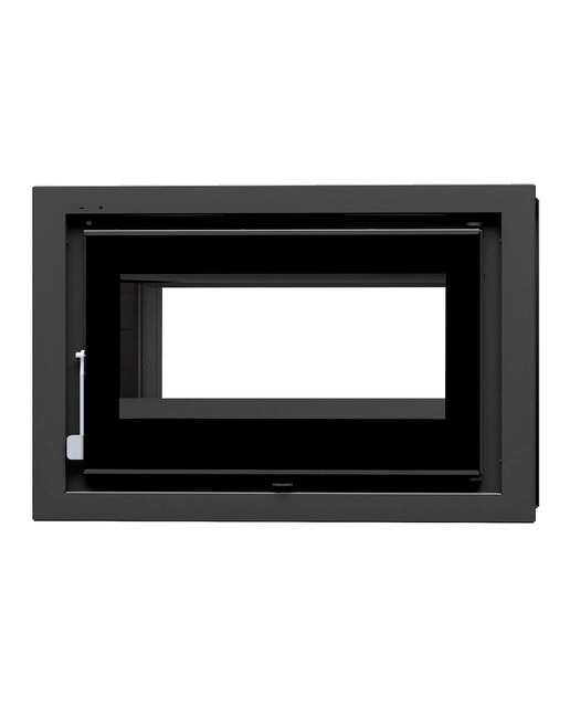 Insertable de Leña Doble Cara con Turbinas IT-182 FK Negro-1