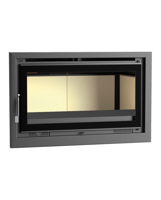 Insertable de Leña Frontal 1 Cara IT-100 K Negro-1