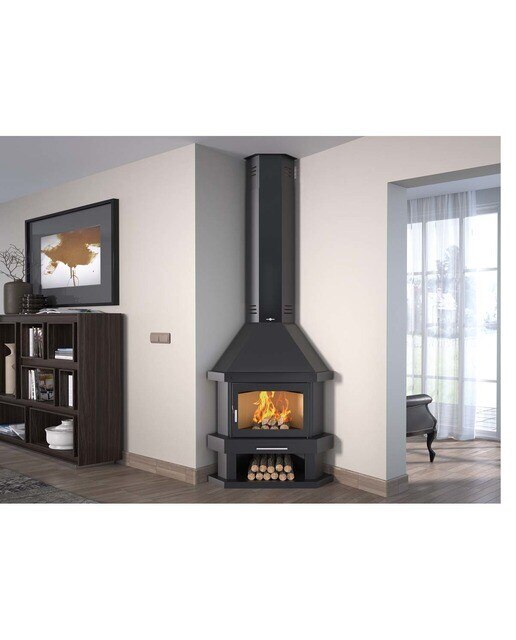 CHIMENEA LEÑA RINCÓN Preto-2