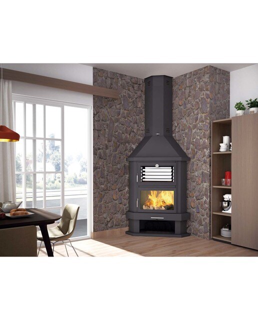 CHIMENEA LEÑA RINCÓN Preto-2