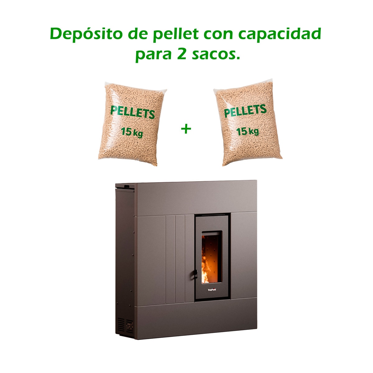 Thumbnail 1 de FREEPOINT RES 7 UP estufa pellet 6,9 kW A+