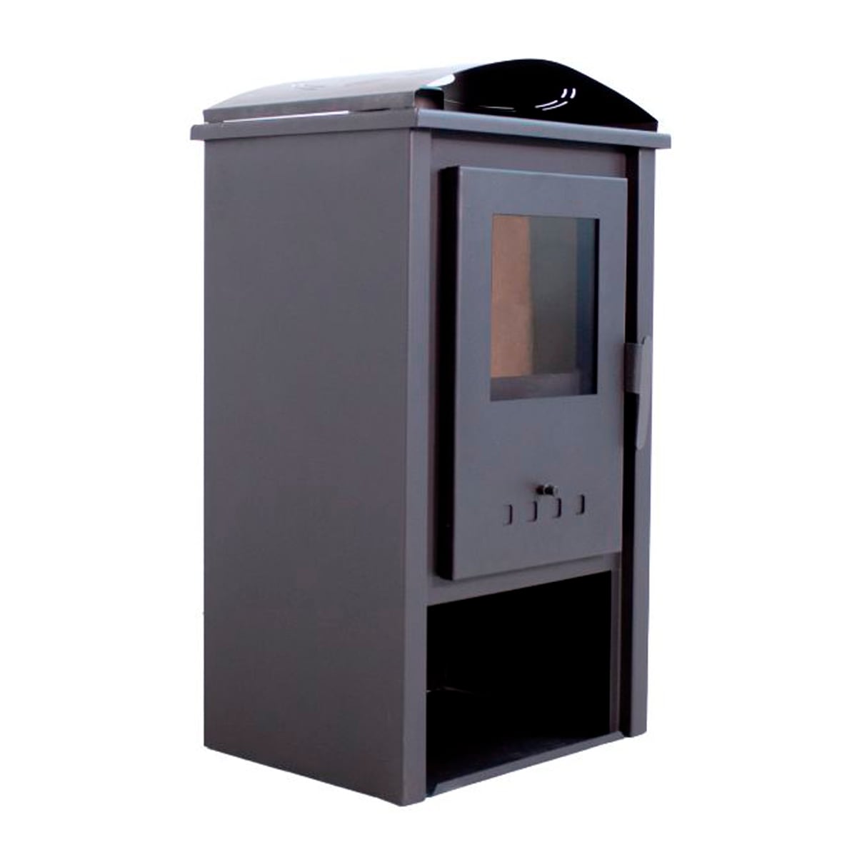 Estufa de leña Amina Negro-5