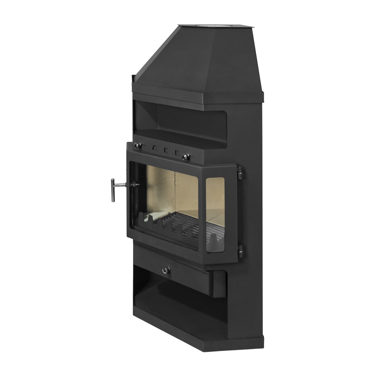 Estufa de leña Linam Negro-12
