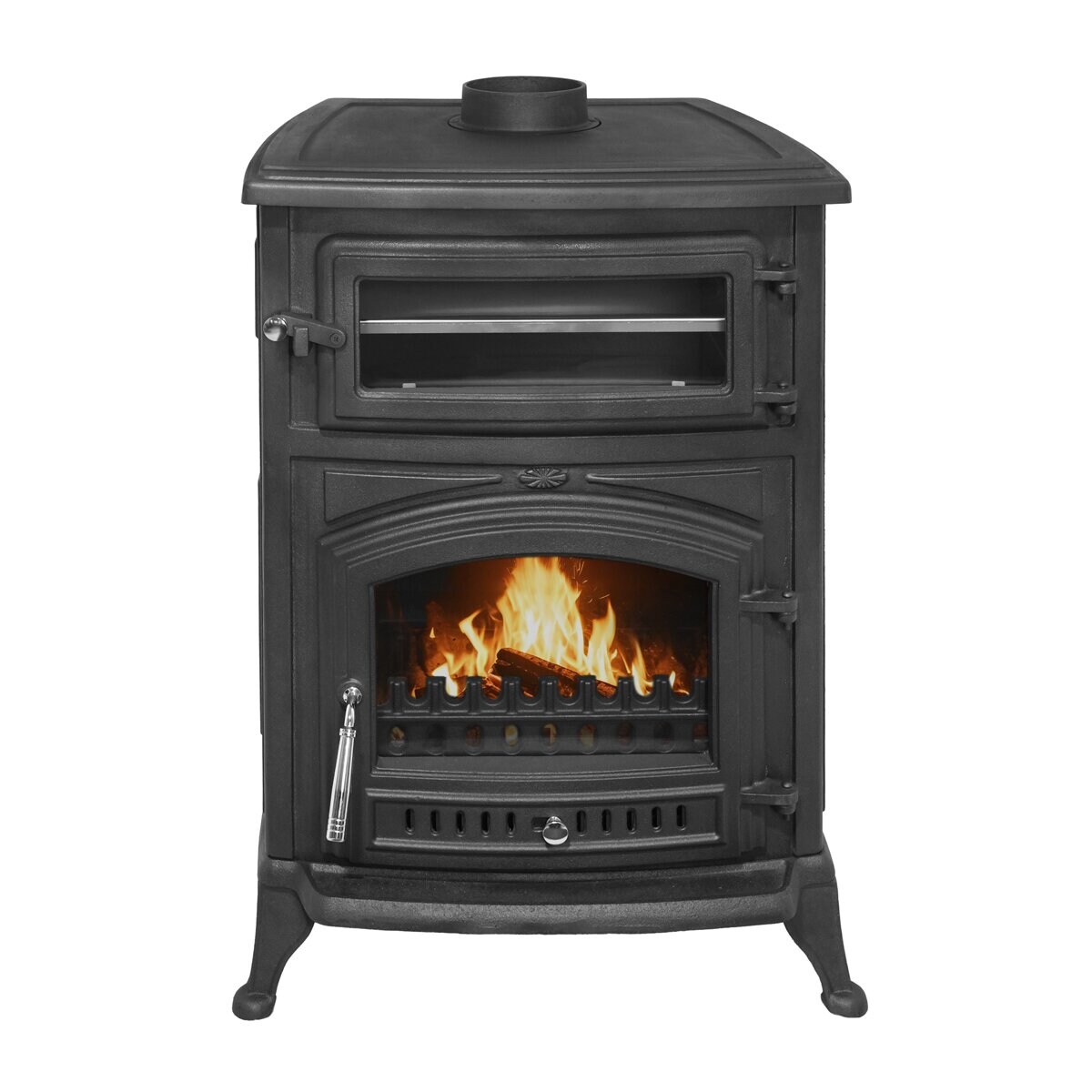Estufa de leña Antares Iron Negro-4