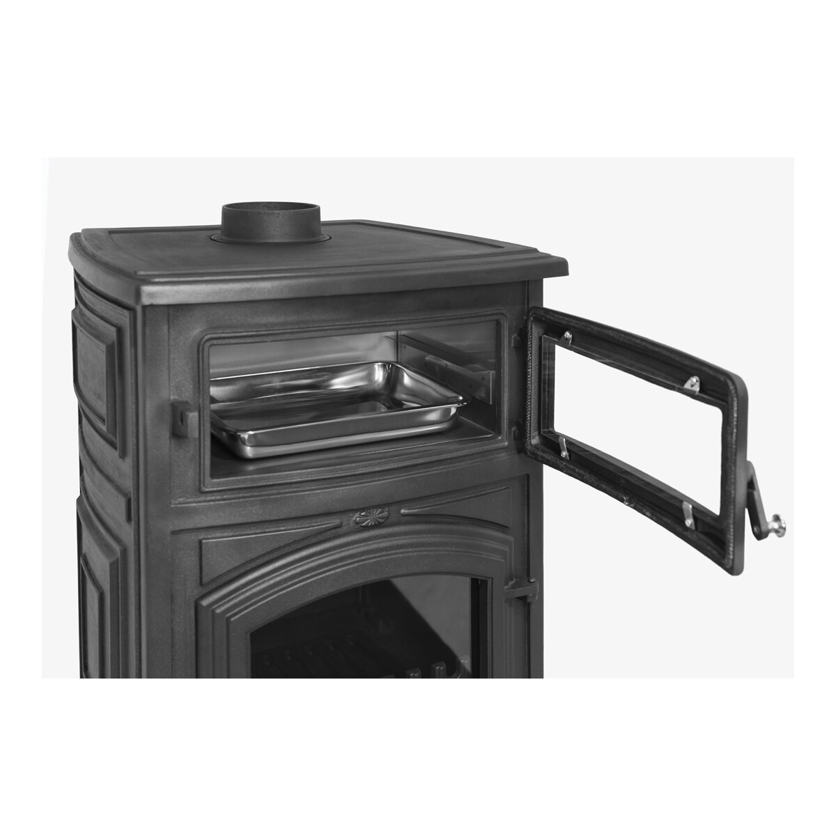 Estufa de leña Antares Iron Negro-21