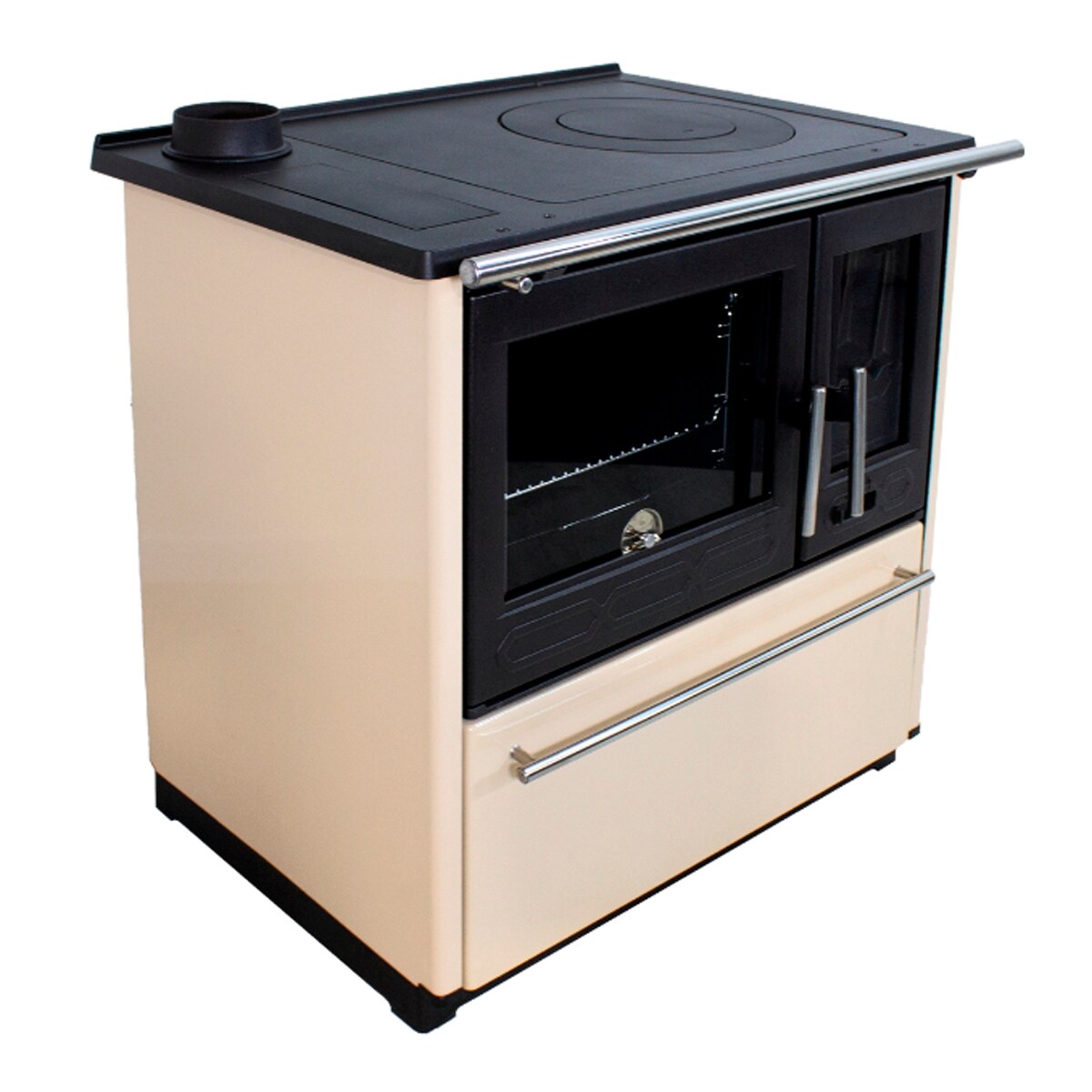 Cocina de Leña Iron Negro / Beige-6