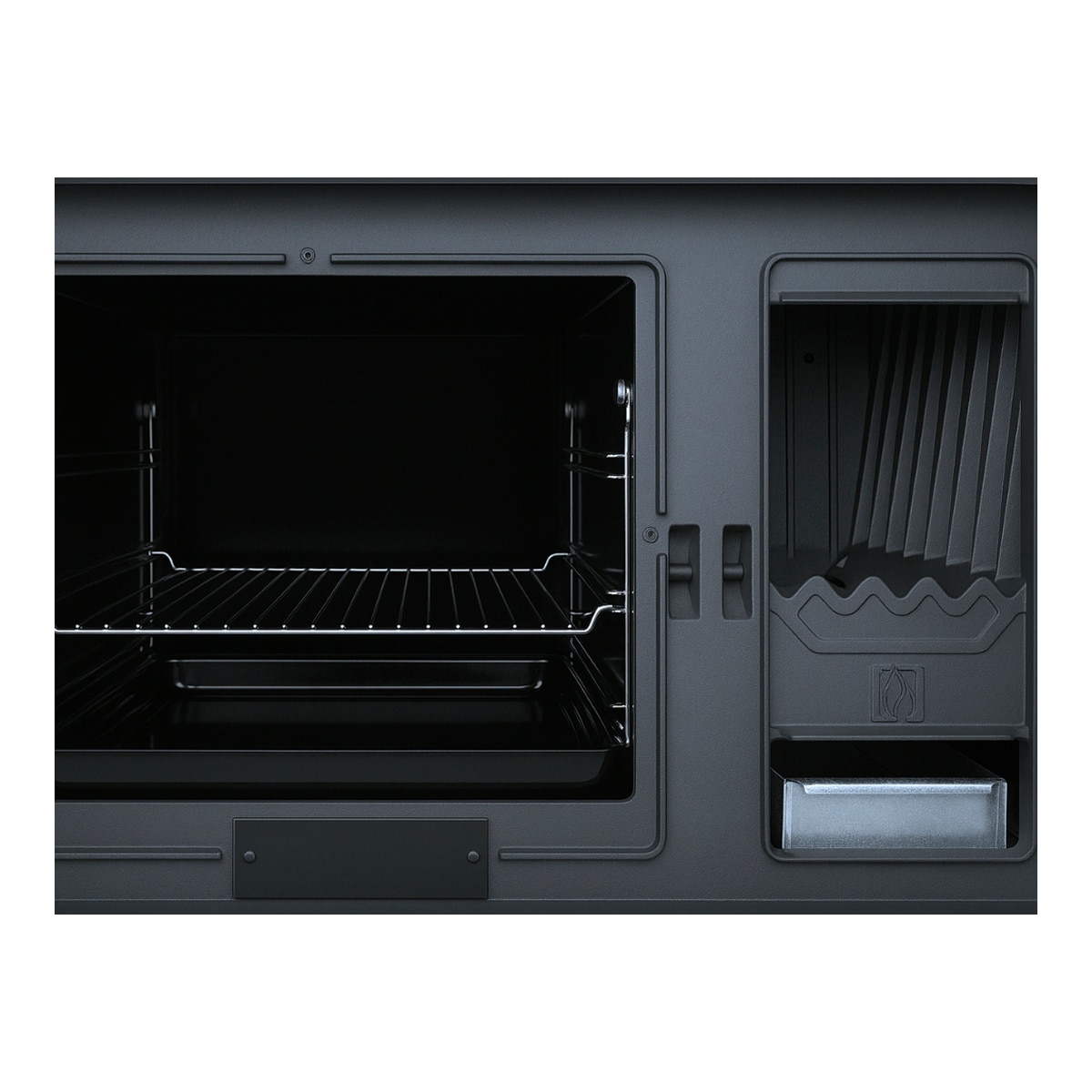 Cocina de Leña Iron Negro / Beige-10