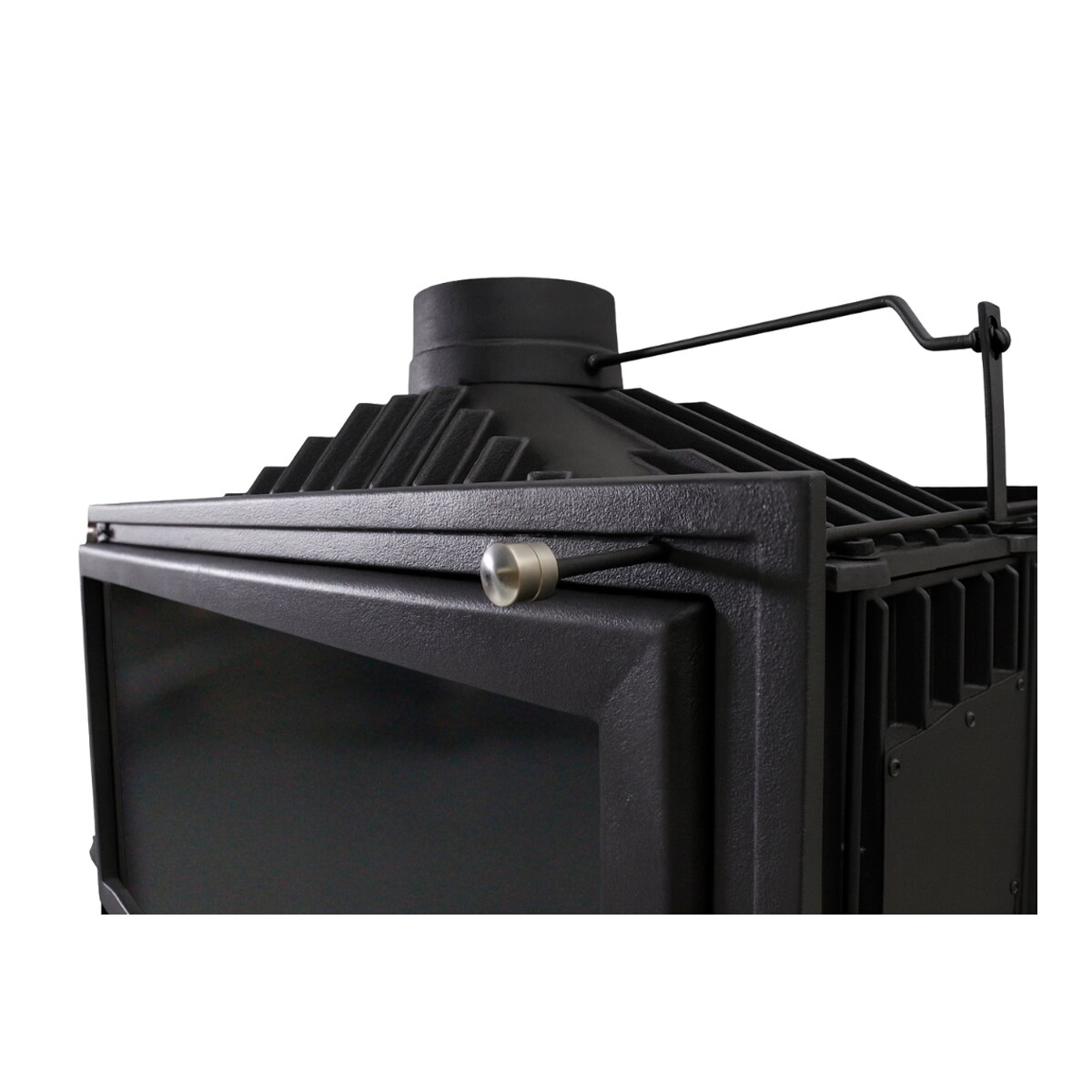 Estufa de leña hogar 90 - 2 caras Negro-9