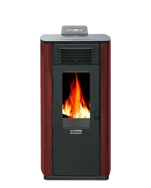 Estufa Pellets Fiorina 90 S-Line Burdeos-1