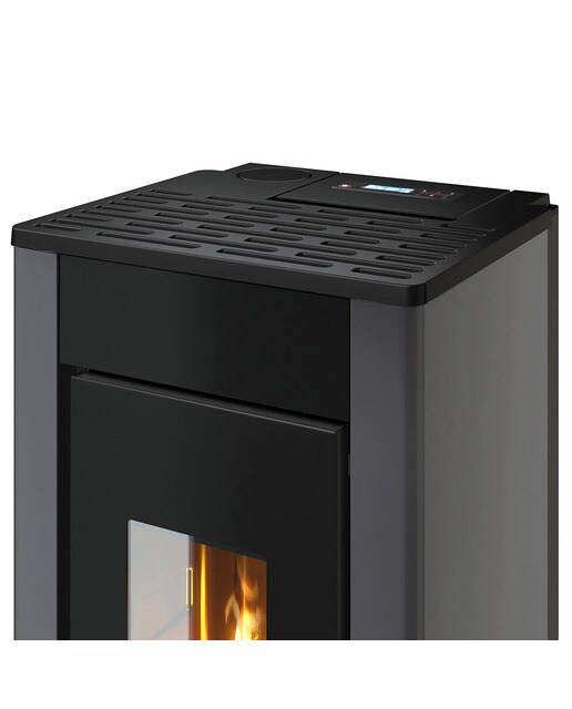 Estufa Pellets Sharp Airtight Wi-Fi 7 kW Titanio-3