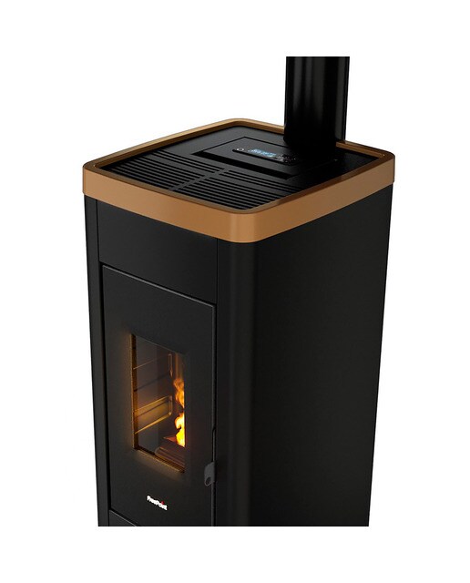 Estufa Pellets Life Airtight Wi-Fi 8,5 kW Bronce-3