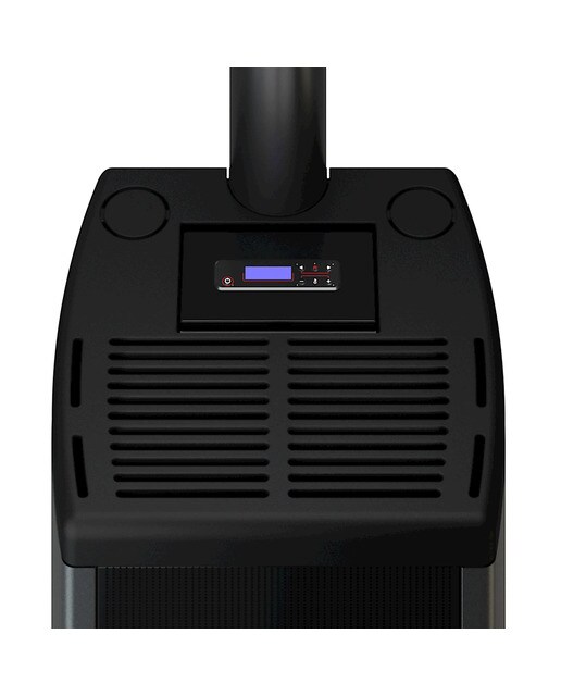 Estufa Pellets Duke Airtight Canalizable Wi-Fi 14 kW Titanio-3