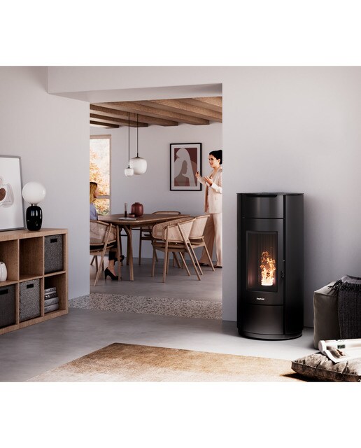Estufa a Pellets Eos 8,5 kW Preto-6
