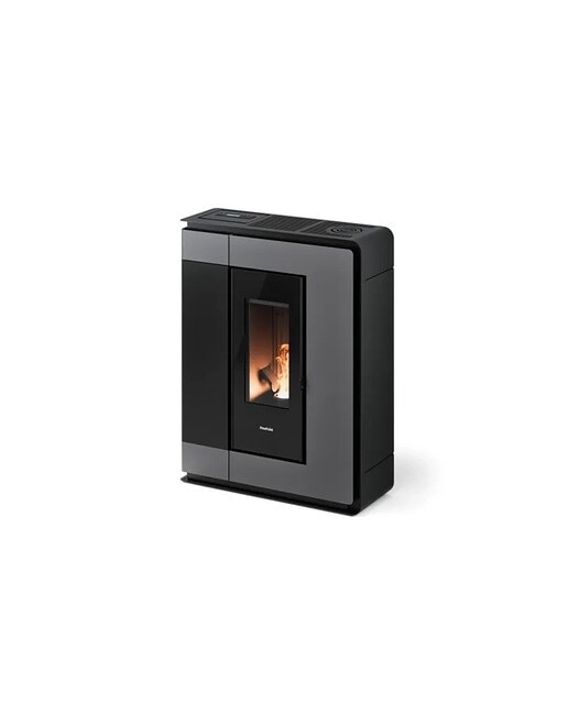 Estufa Pellets Canalizable Arco 8,5 kW Gris oscuro-3