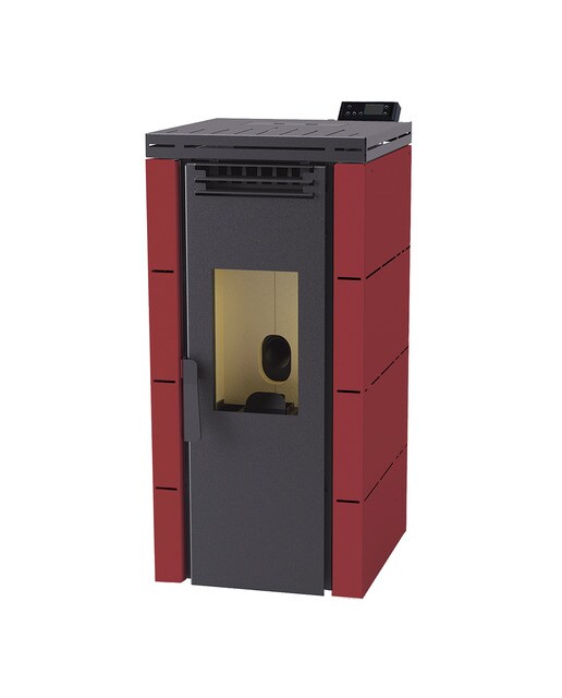 Estufa a Pellets Frontal BP-100 Burdeos-1