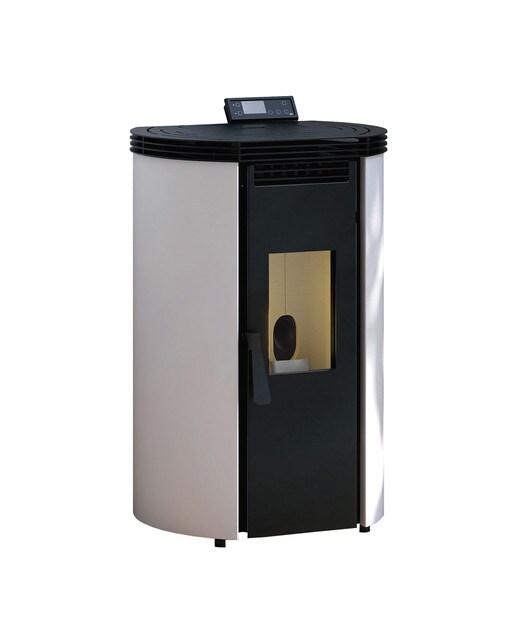 Estufa de Pellet Frontal BP-100C Blanco-1