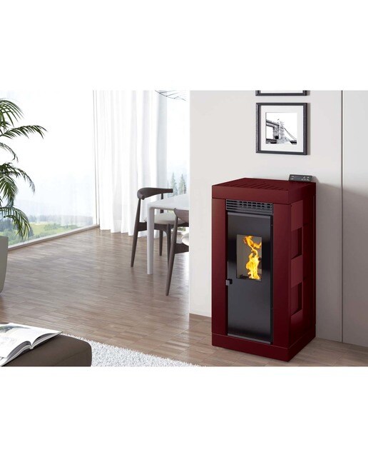ESTUFA DE PELLET FRONTAL Bordeaux-2