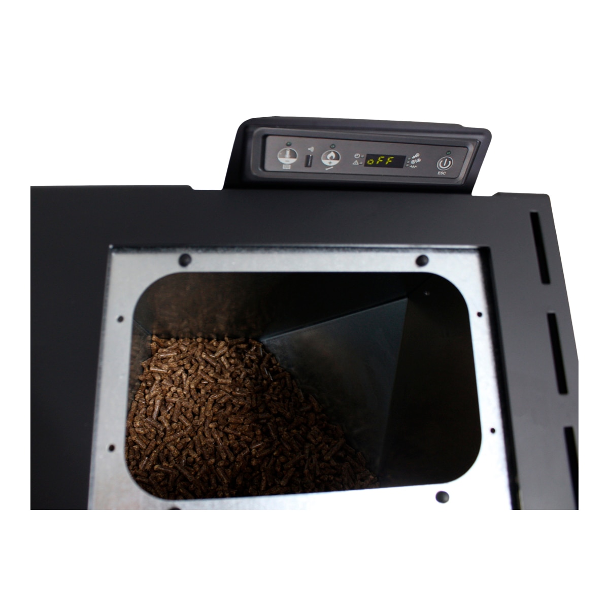 Salamandra a Pellets King 10 C. Preto-12